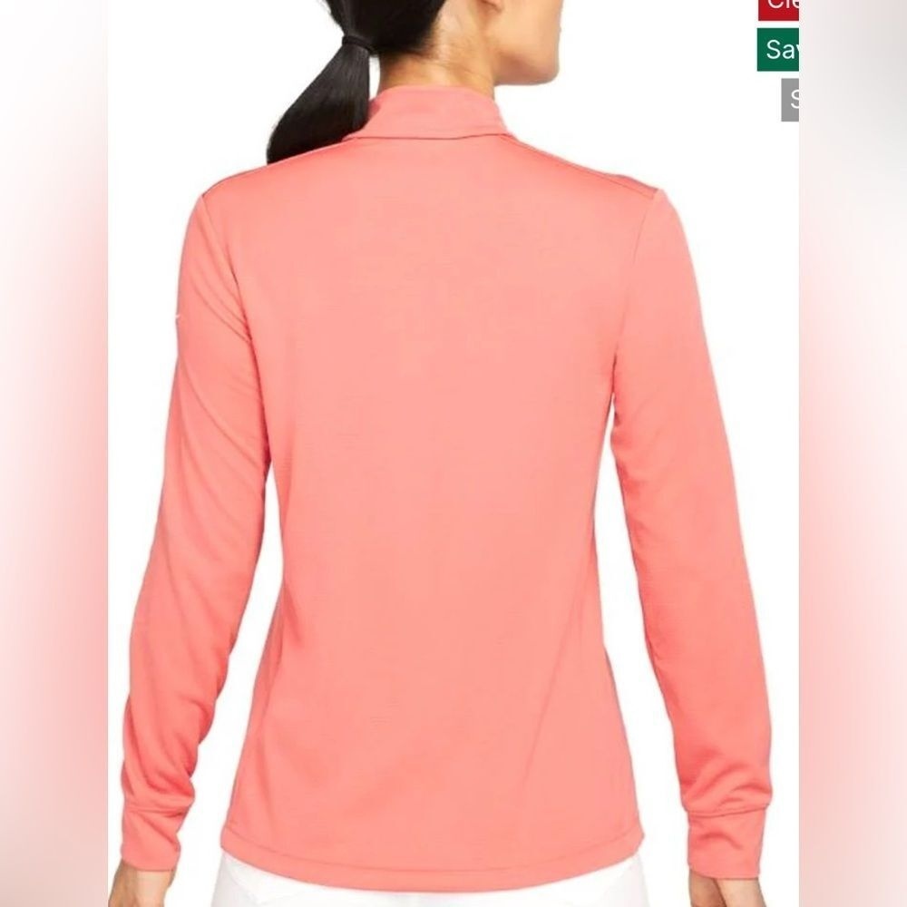 Nike Womens Dri Fit UV Victory Womens 1/4 Zip Red Pullover Size XXL - Picture 2 of 7